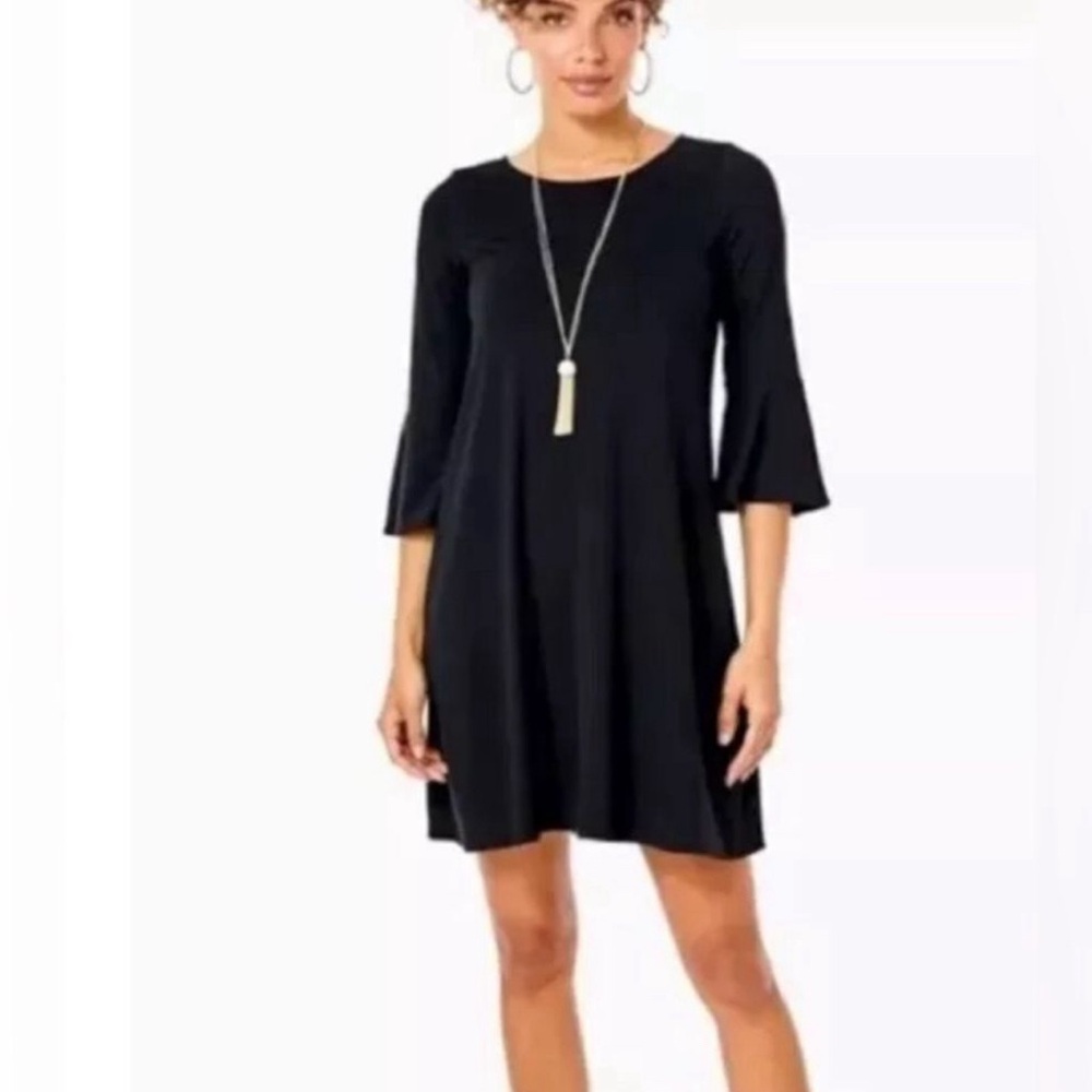 Lilly Pulitzer Black A-Line Shift Dress - Picture 3 of 12